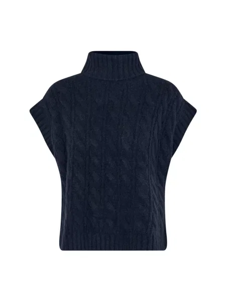 Sweter Lollys Laundry wełniany niebieski