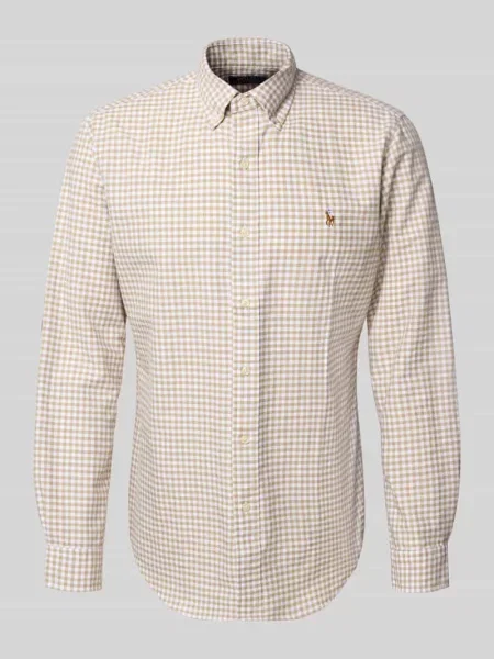 Koszula casualowa o kroju regular fit z czystej bawełny Polo Ralph Lauren beżowa