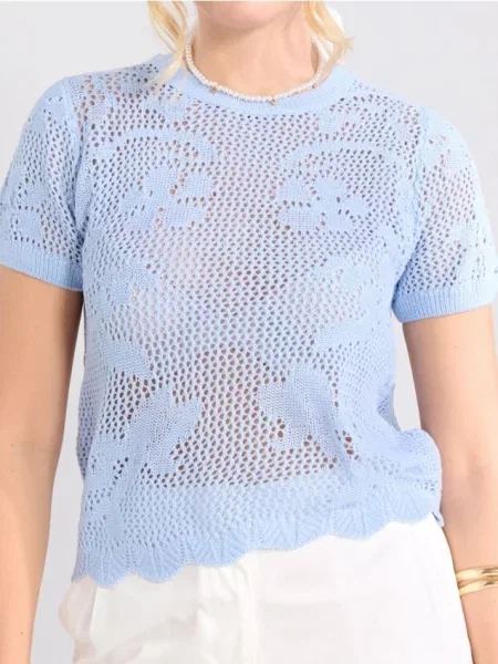 Светр-блузка блакитний