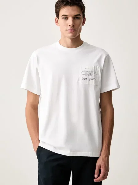 G-Star T-shirt Applique gr biała