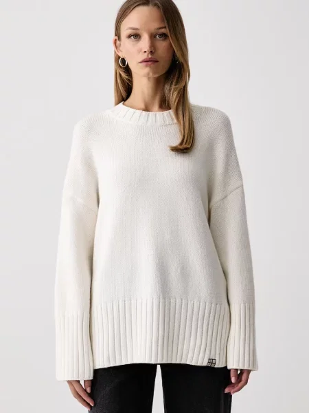 Barbour pulover pentru femei cu amestec de lână Gaia bej