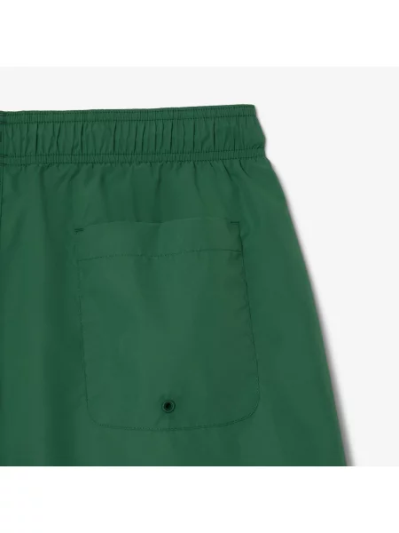 Lacoste Monochromatyczne Kąpielówki zielone