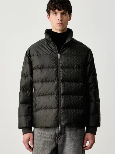 Armani Exchange geacă cu puf pentru bărbați verde