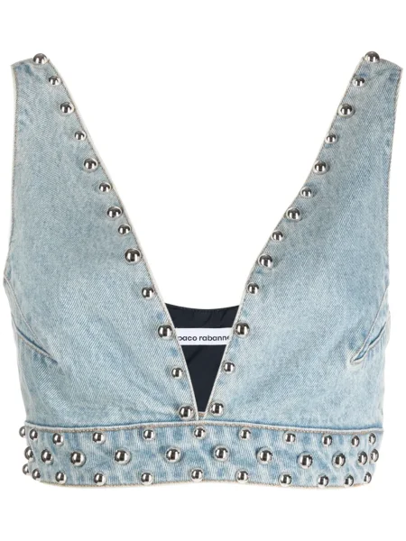 Sutien Paco Rabanne cu tepi albastru