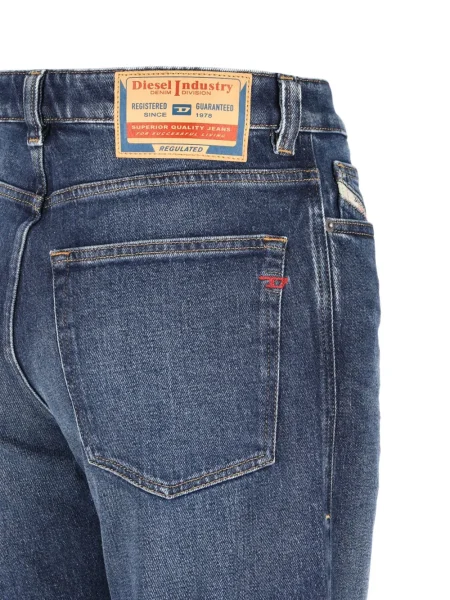Blugi Diesel cu strasuri albastru