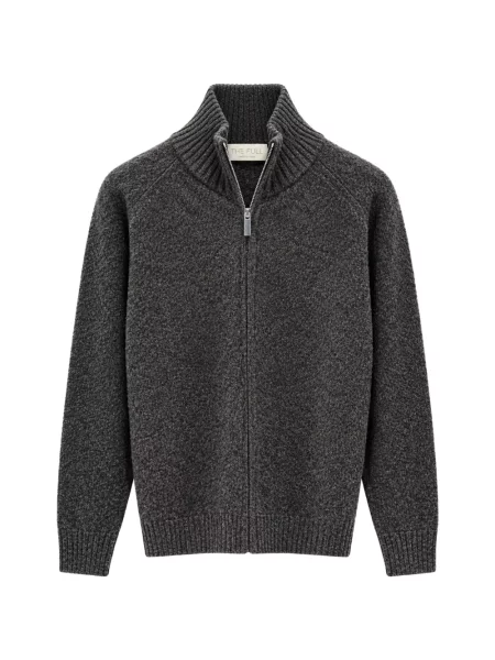Cardigan The Pull de lână gri