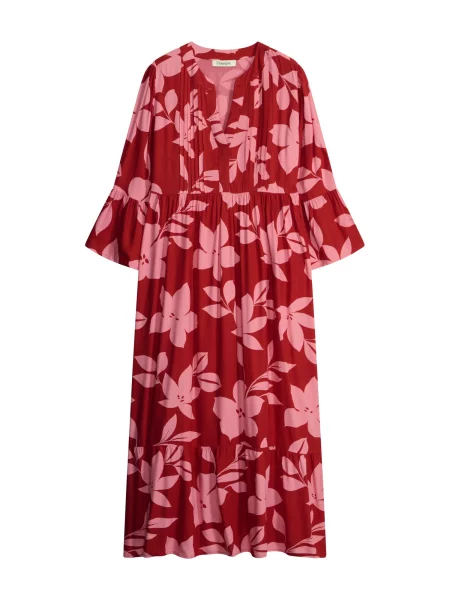 Bonprix Rochie de vară roz pitaya / cranberry roșu