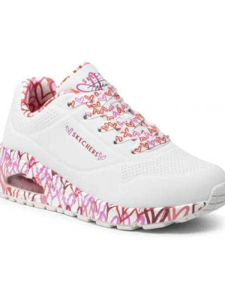 Rövid sneaker Skechers fehér