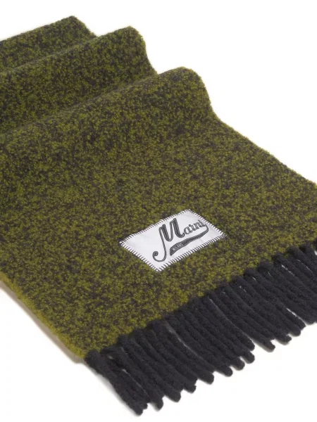 Fular Marni cu franjuri verde