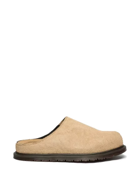 Papuci tip mules Dr. Martens din piele de căprioară