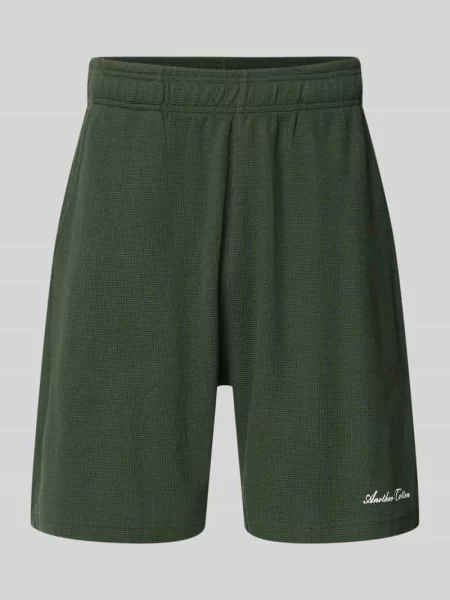 Szorty o kroju relaxed fit z fakturowanym wzorem Another Cotton Lab