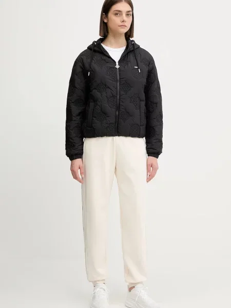 Спортивные штаны Guess с аппликацией бежевые