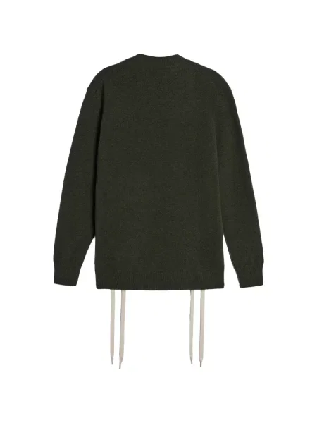 Πουλόβερ Simone Rocha με κορδόνια από μαλλί merino πράσινο
