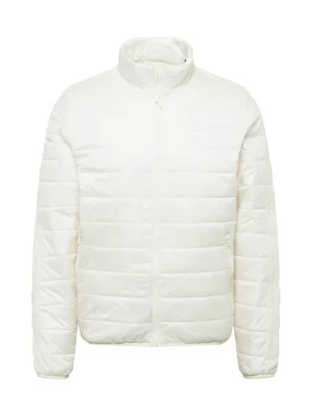 ADIDAS ORIGINALS Prehodna jakna Padded Stand Collar' bela