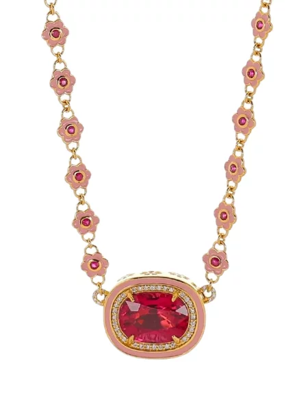 Colier Buddha Mama cu model floral