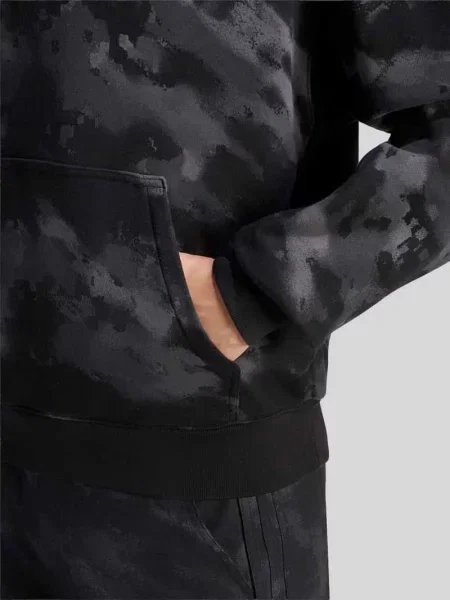 Bluza rozpinana o kroju relaxed fit z czystej bawełny Adidas Originals czarna