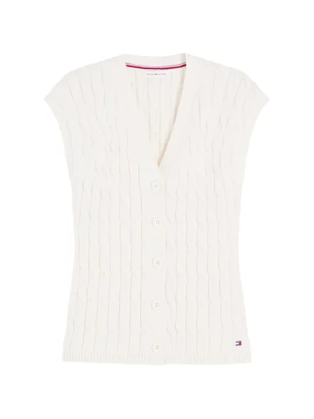 Cardigan Tommy Hilfiger fără mâneci tricotate