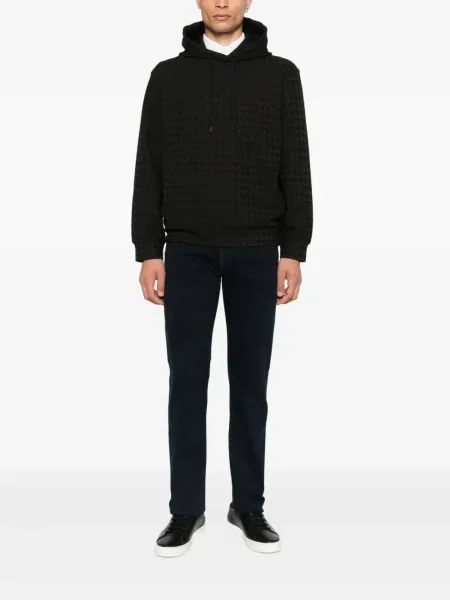 Hanorac cu glugă Emporio Armani negru