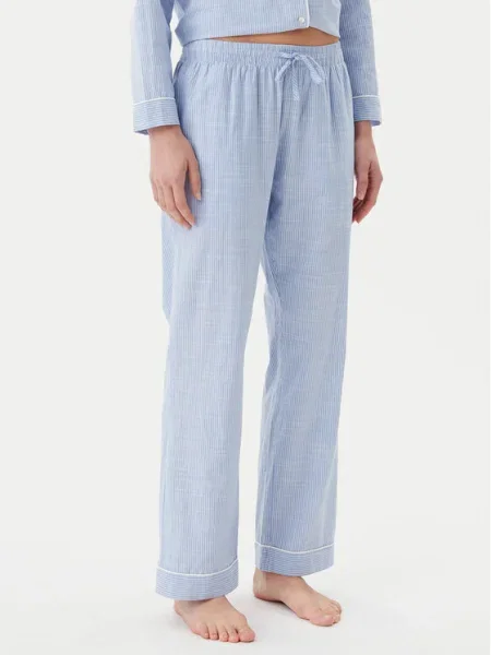 Hunkemöller Pantaloni pijama celest albastru