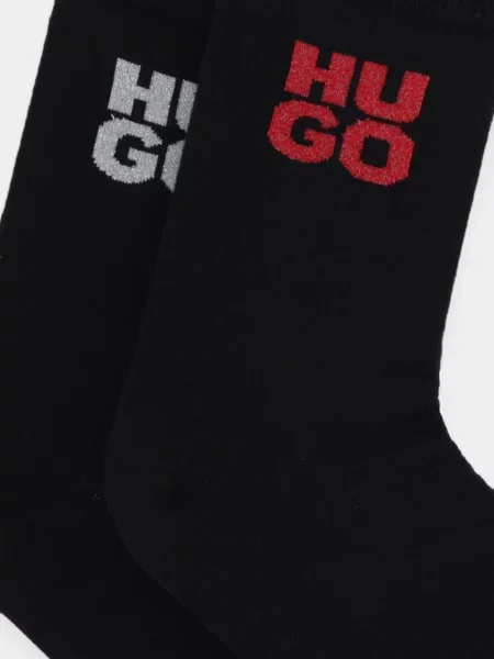 Ponožky HUGO GIFT SHINE CC W čierna