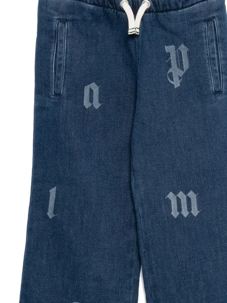 Spodnie dziecięce Palm Angels niebieskie