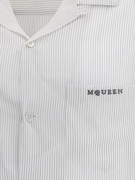 Košile Alexander Mcqueen s výšivkou bílá