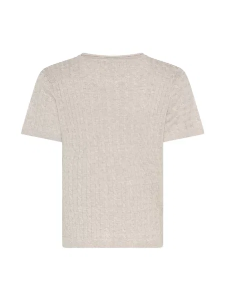 Dzianinowy sweter Bruuns Bazaar beżowy