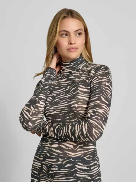 Bluzka z długim rękawem o kroju slim fit z czystego lyocellu Lanius