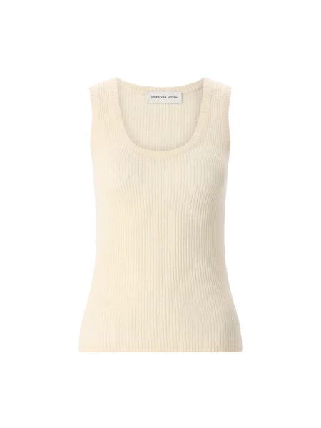 Top Dries Van Noten beżowy