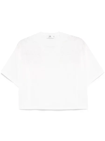 Tricou Elisabetta Franchi cu broderie alb