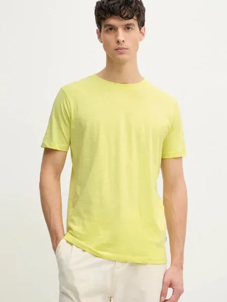 Тениска Lindbergh с изчистен дизайн жълто