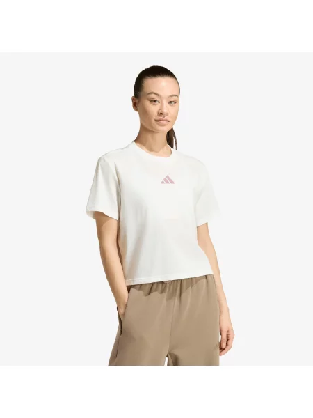 Tricou adidas W Motion G T Off White M alb