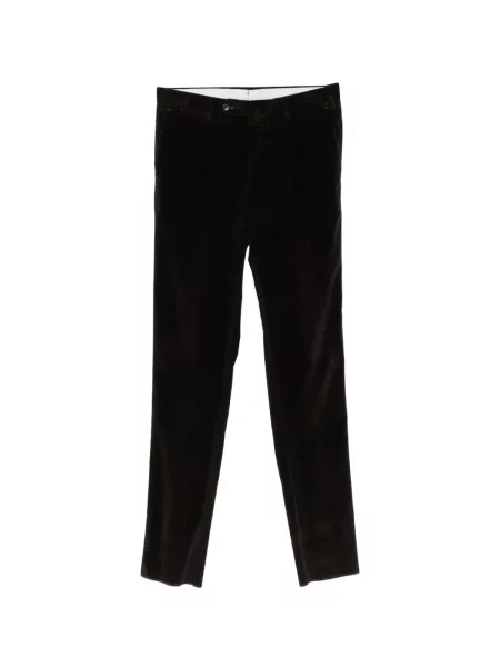 Pantaloni Pt Torino de catifea cord negru