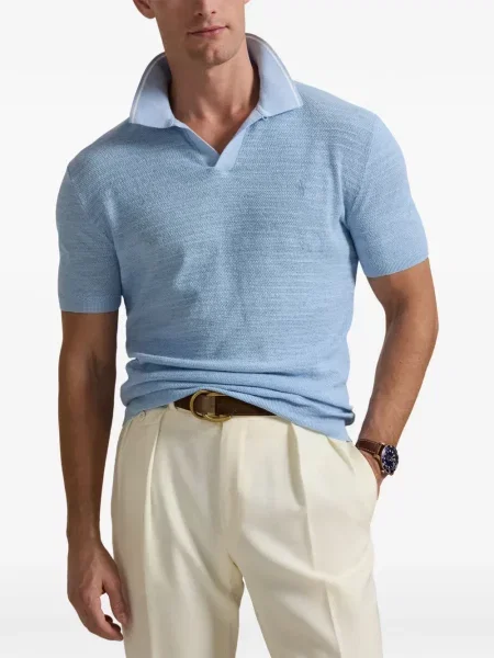Scurt cămașă Polo Ralph Lauren cu cordon tricotate albastru