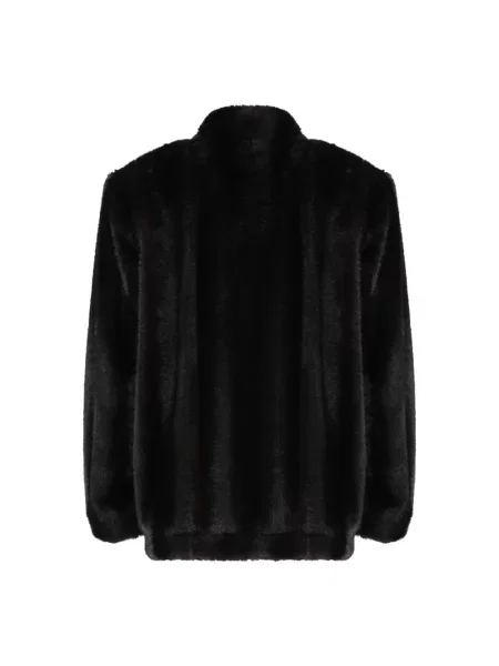 Kurtka Mm6 Maison Margiela ze sztucznego futra brązowa