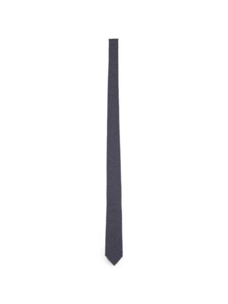 Cravată Lardini cu imprimeu geometric albastru