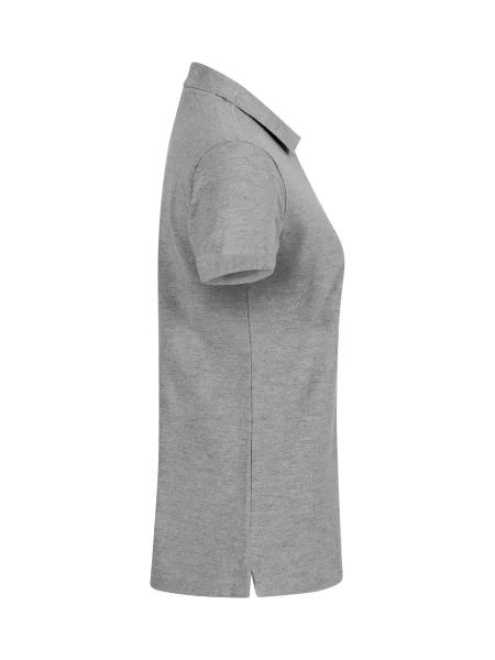 Clique Basic Polo — polo z bawełny wygodne dopasowanie – Grey szara
