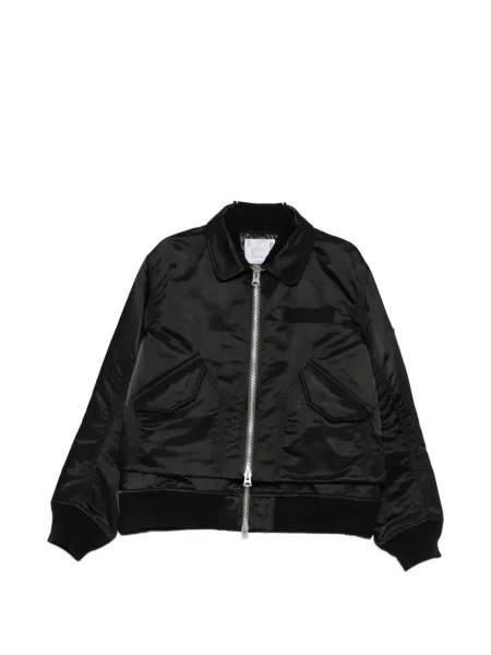 Дълго яке Sacai черно