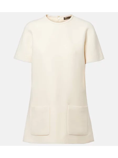 Tricou Loro Piana de lână alb