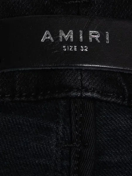 Blugi uzați Amiri zdrențuiți negru