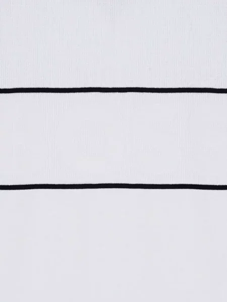 Пуловер Boss Green Hugo Boss на райета бяло