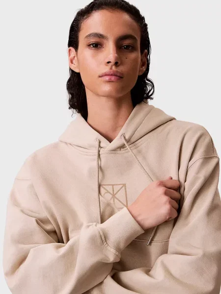 Махрова толстовка Calvin Klein бежева