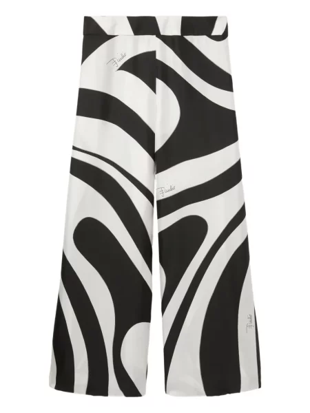 Pantaloni Pucci cu imagine negru