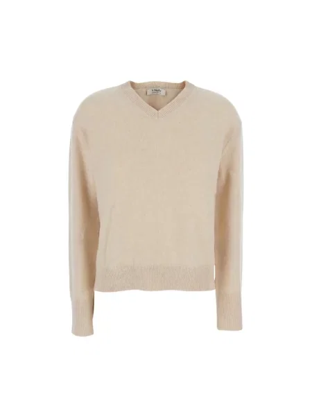 Sweter Max Mara z dżerseju beżowy