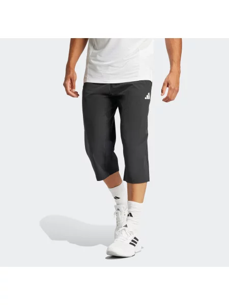 ADIDAS PERFORMANCE Pantaloni sport Essentials negru alb
