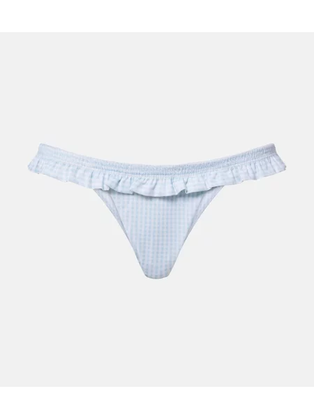 Bikini Faithfull cu volane albastru