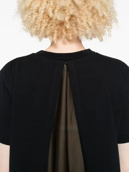 Tricou Sacai drapate albastru
