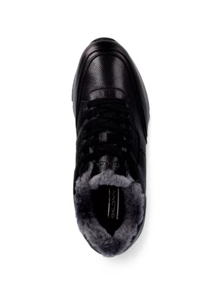 Sneakerși Baldinini din piele negru