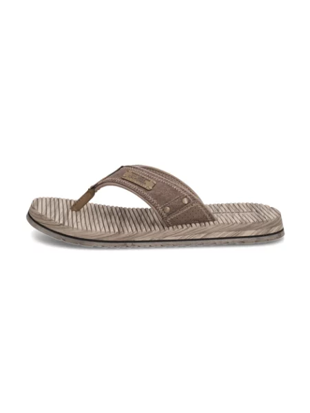 Pantofle Skechers hnědé