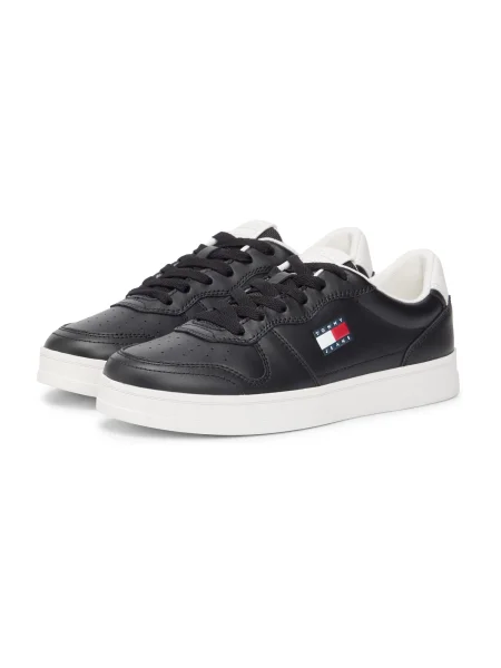 Teniși Tommy Jeans cu toc jos alb